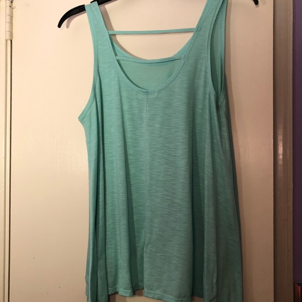 Mint Flowy Tank Top